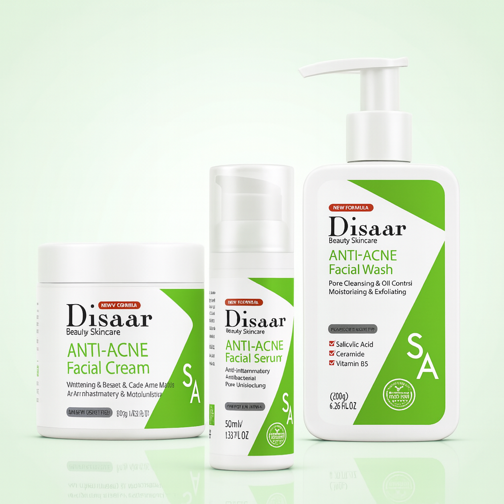 🌿 Bye granitos 👋 Hola piel fresca – Kit Antiacné Disaar